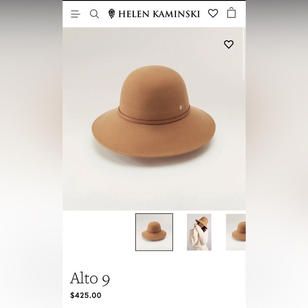Helen Kaminski 100% Wool Felt Bucket Hat - Picture 3 of 9